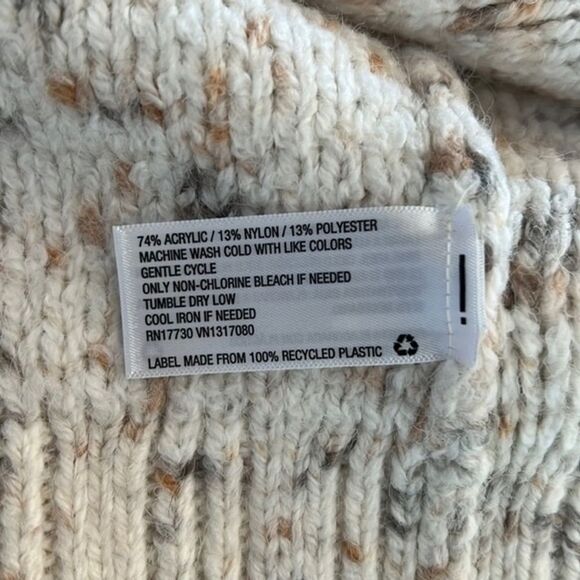 Universal Thread Open Cardigan Shrug Sweater Cream Multicolor Speckled One Size - Picture 9 of 10